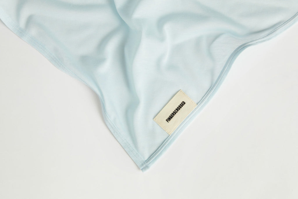 #TRIANGLE SCARF BAVARIAN BLUE