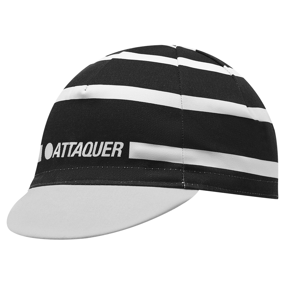 Stripe Logo Cap Black