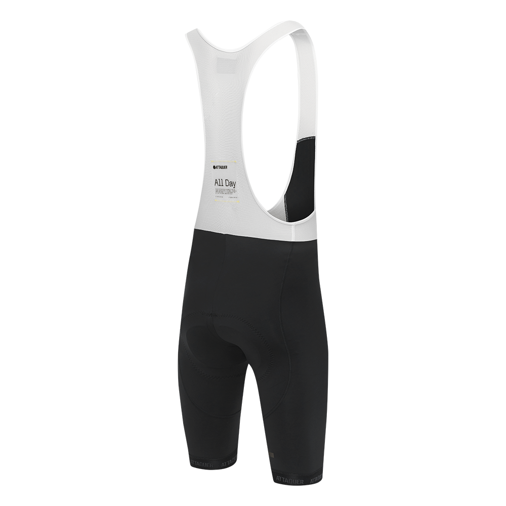 All Day Bib Shorts Black Reflective Tonal Logo
