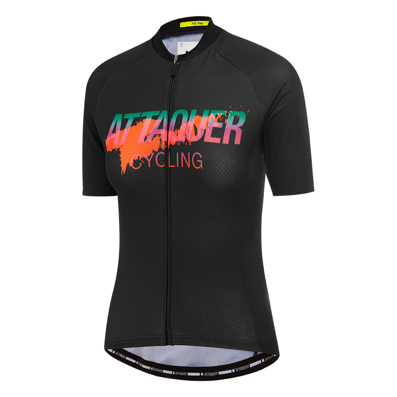Women's All Day Overspray Jersey Black/Burnt Orange