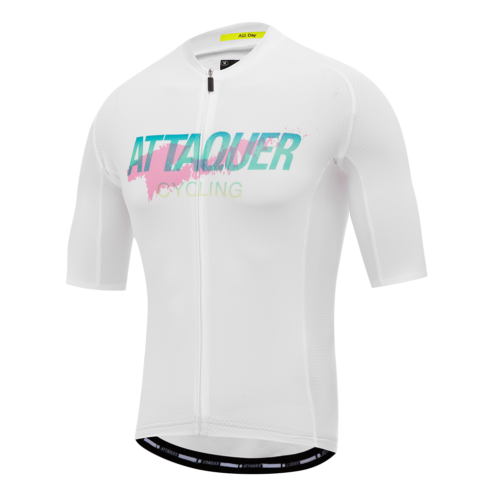 All Day Overspray Jersey White/Teal/Dirty Pink
