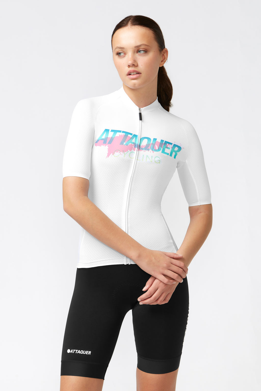Women's All Day Overspray Jersey White/Teal/Dirty Pink