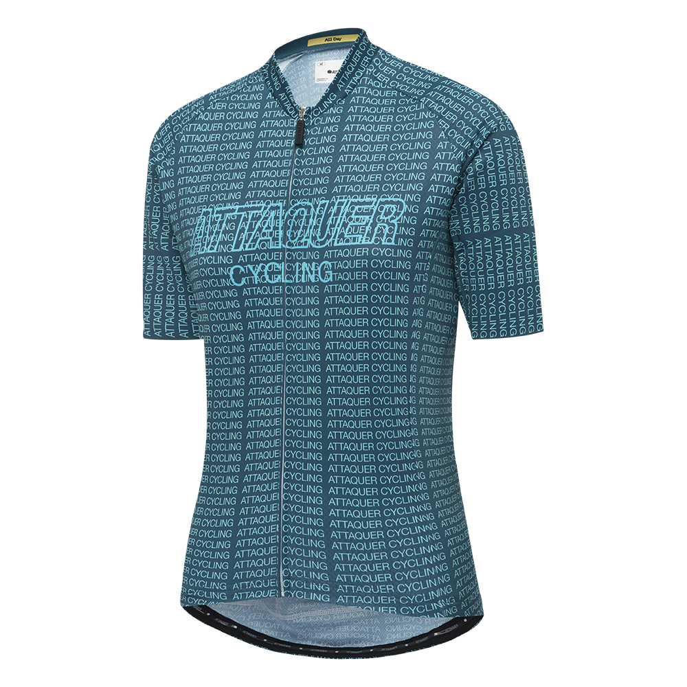Women's All Day Typo Jersey Grit Green