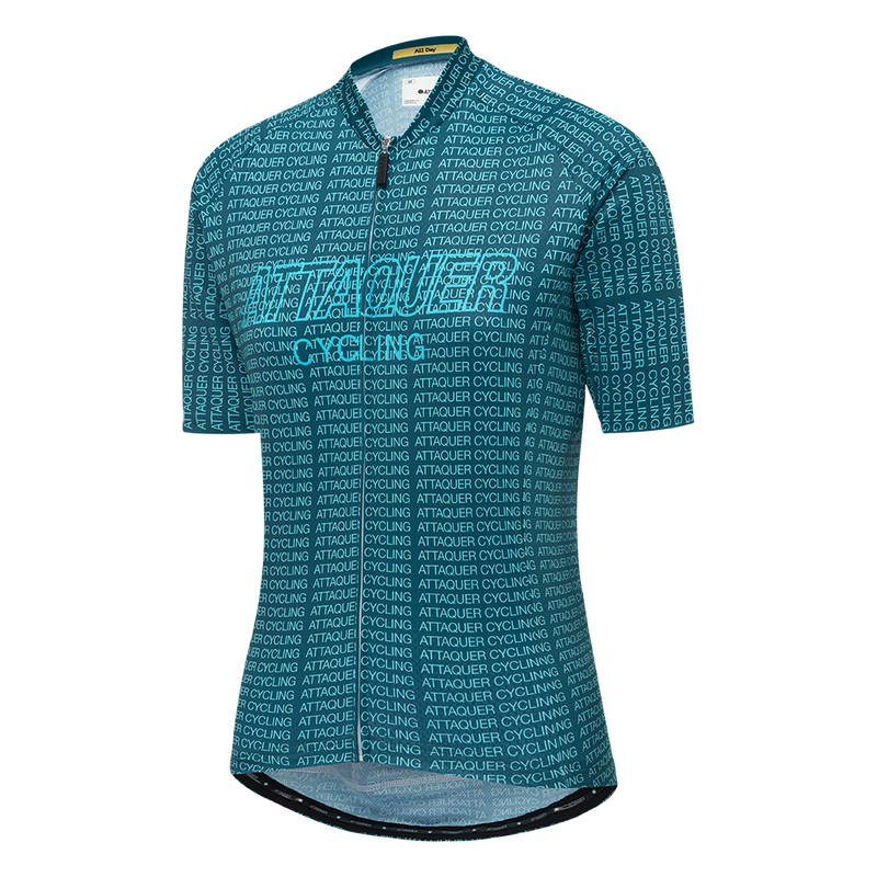 Women's All Day Typo Jersey Grit Green