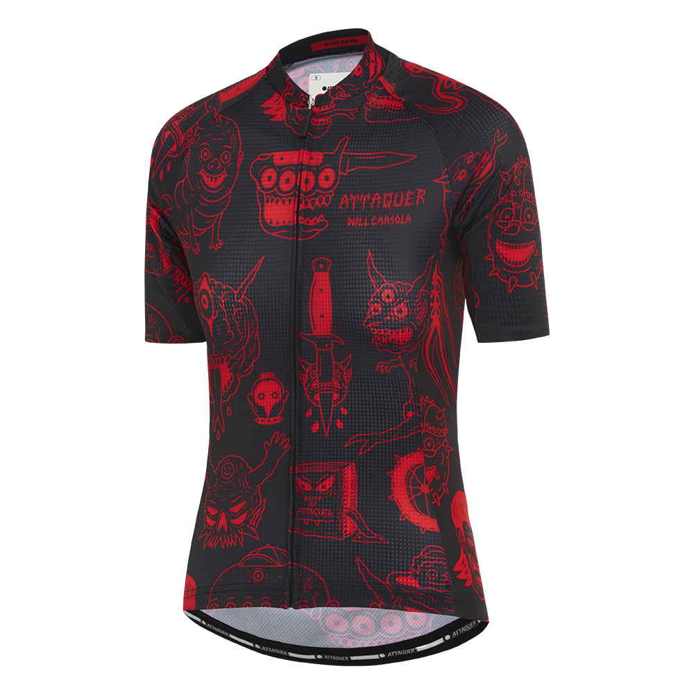ウェア ATQ X Will Carsola Womens Weirdos Jersey Attaquer_Mens_ArtistWC_Jersey_