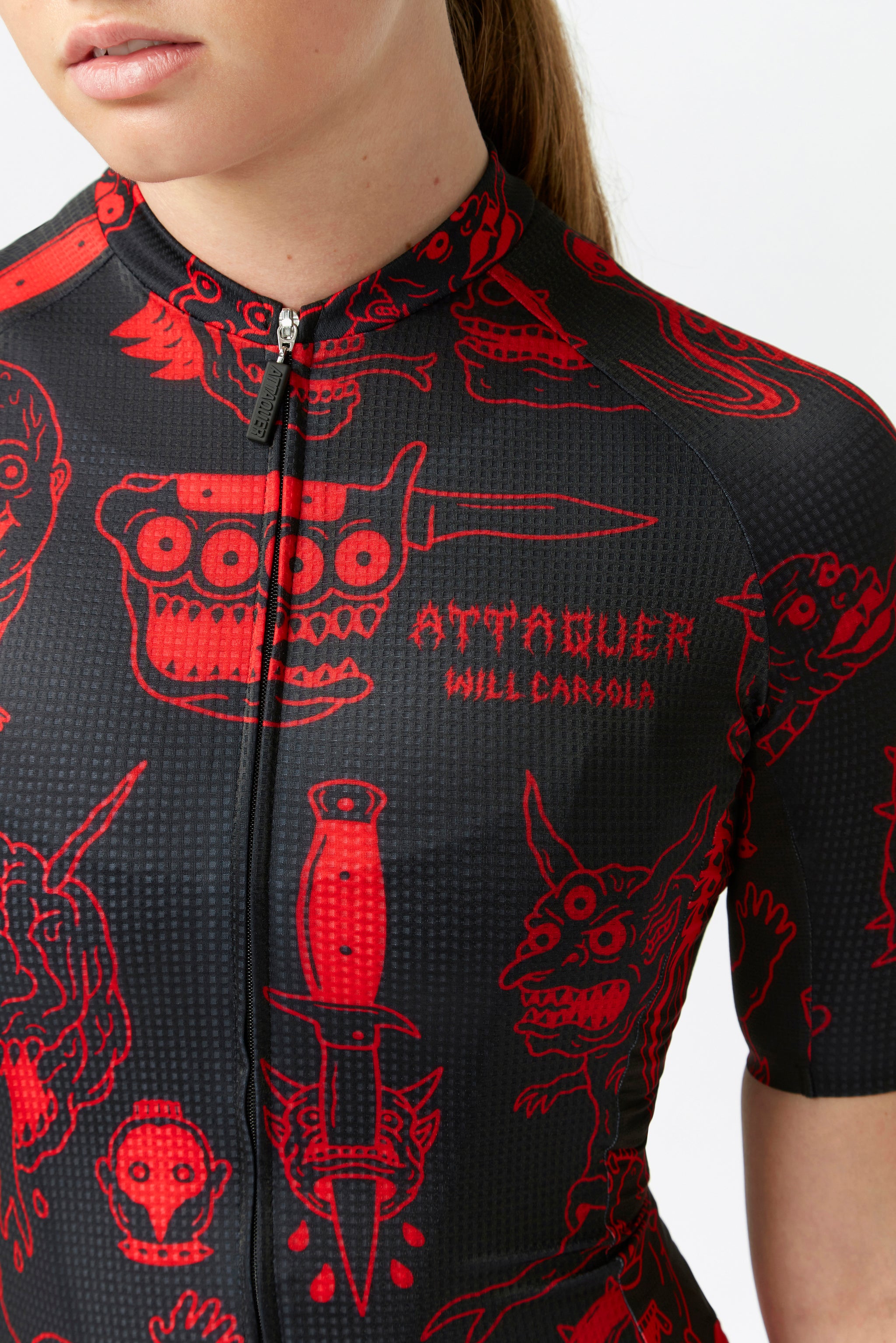 ウェア ATQ X Will Carsola Womens Weirdos Jersey Women's Attaquer x Will Carsola Weirdos Jersey – Union Cycling Apparel